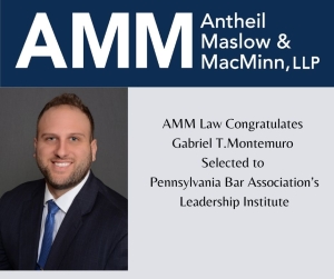 Gabriel Montemuro Selected to Pennsylvania Bar Association’s Leadership Institute