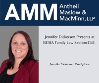 Jennifer Dickerson Presents at BCBA Family Law Section CLE