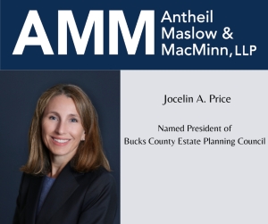 Jocelin Price Named President of Bucks County Estate Planning Council